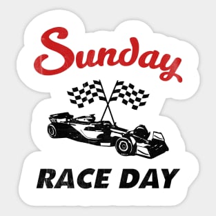 sunday race day Sticker